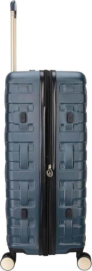 Jessica Simpson Taffeta 2-Piece Set (20"& 28") Expandable 8-Wheel Spinner Large Checked Luggage Suitcase, Magical Forest