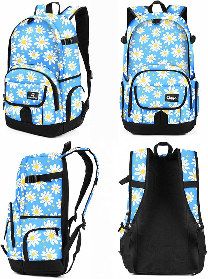 rickyh style School Backpack Travel Bag for Men & Women Lightweight College Back Pack with Laptop Compartmen