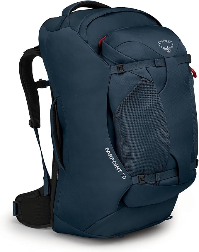 Osprey Farpoint 70L Men's Travel Backpack, Muted Space Blue