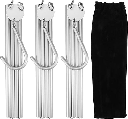 Travel Hangers Foldable Aluminum 3 Pack – Light and Portable Suitcase Clothes Hangers, Heavy Duty Folding Design for Cruise, Hotel, RV, Camping, Space-Saving Drying Rack Accessories