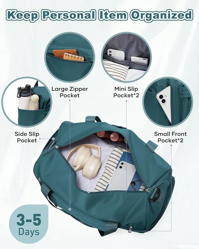 Gym Bag Womens,Travel Duffel Carry on Bag Sport Tote Bag Weekend Overnight Bag