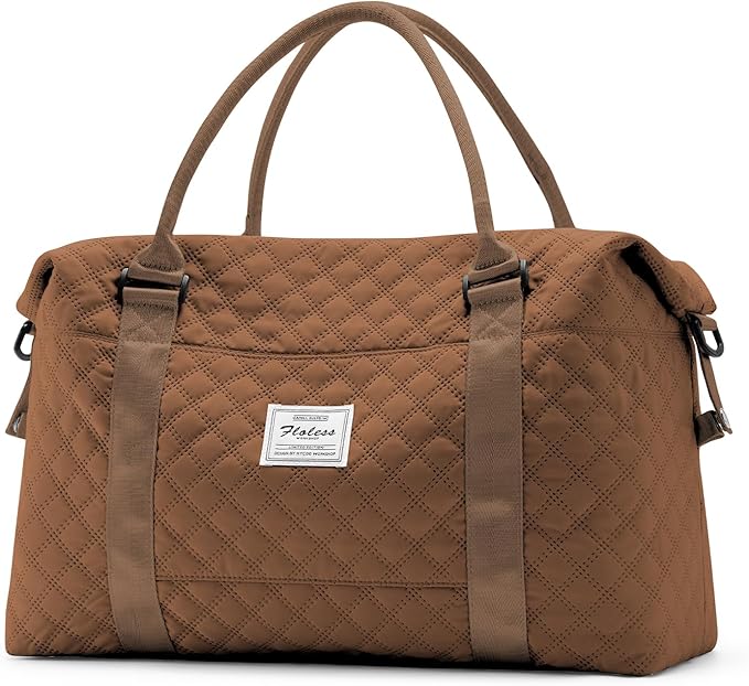HYC00 Travel Duffel Bag,Carry-on Overnight Weekender Bags for Women,Sports Tote Gym Bag with Wet Pocket