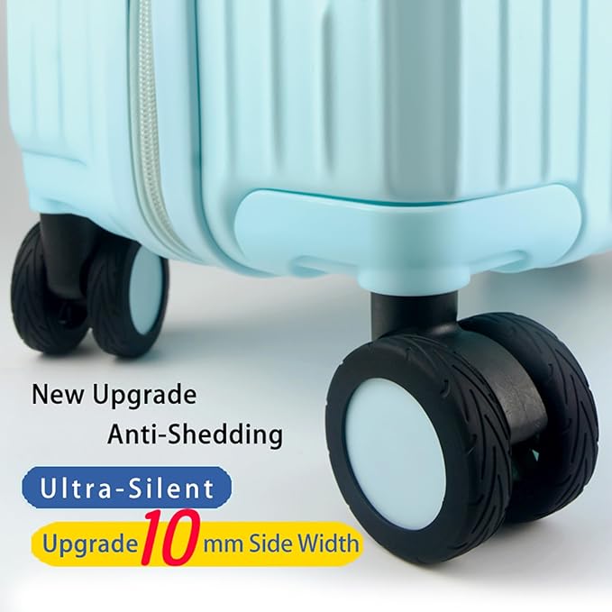 10 Pcs Upgrade Luggage Wheel Covers, Wear-Resistant, Noise-Reduction, Silicone Wheel Protective Covers for 2-2.4" Spinner Wheels, Carry-on Luggage Suitcases, Must Have Travel Accessories（Orange）