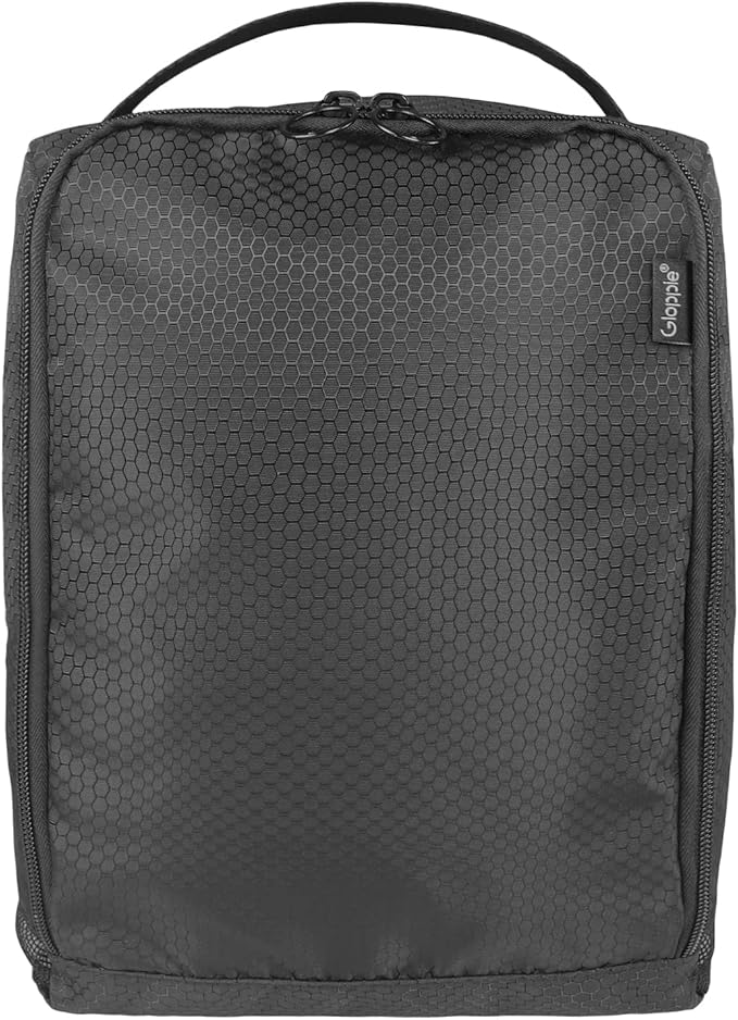 Gloppie Shoe Bags for Travel - Portable Shoes Storage Bag, Shoe Pouch, Shoe Packing Cubes for Men Women - Black