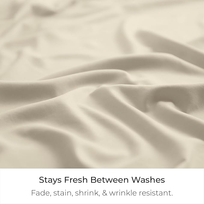 Mellanni Bed Skirt King Size - Tailored Drop Bed Skirting | 15" Pleated Dust Ruffle - Hotel Luxury Bedding - Wrinkle, Fade, Stain Resistant - 1 Bedskirt (Queen, Golden Ivory)
