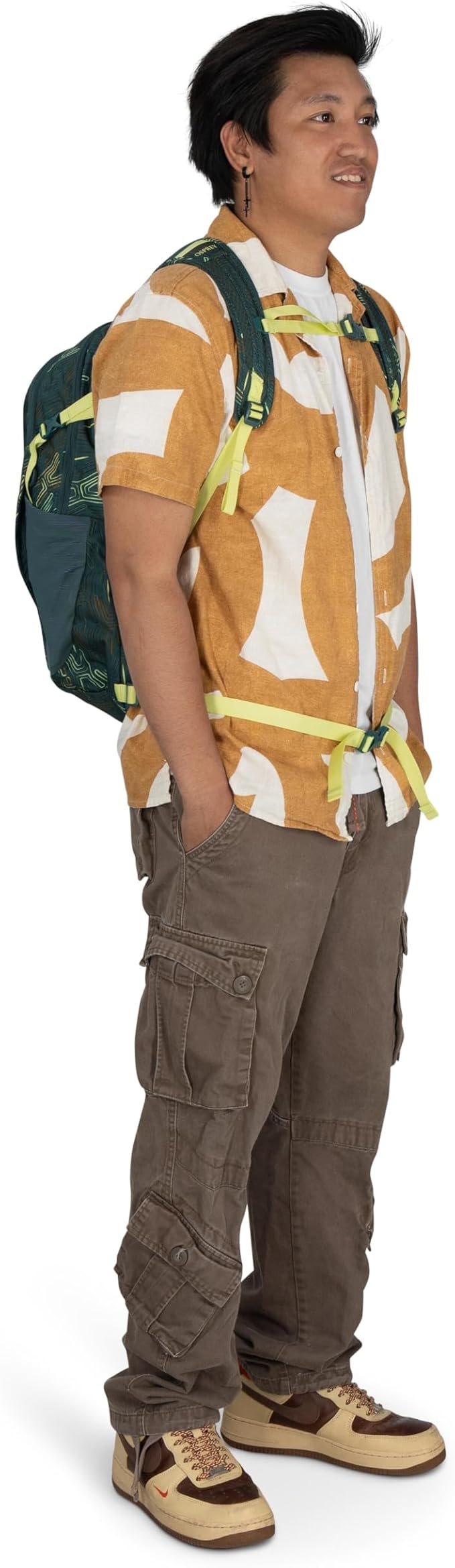Osprey Daylite Plus Commuter Backpack - Everyday Pack with Laptop Sleeve, Bottle Pockets, and Extra Storage, Fuzzy Window Print/Torrent Blue
