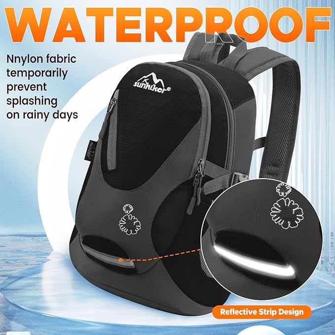 sunhiker Small Hiking Backpack Women Men 20L Lightweight Travel Backpack Daypack Casual Backpack For Cycling Outdoor Camping