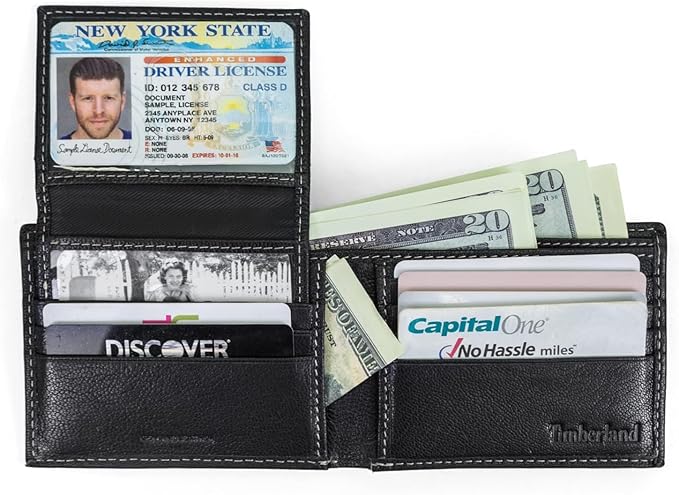 Timberland Men's Genuine Leather Passcase Security RFID Wallet