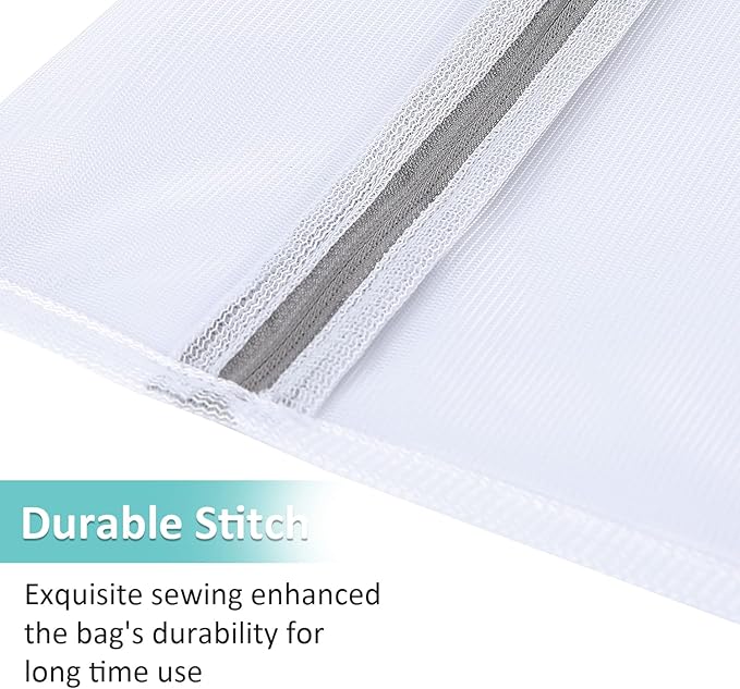 GOGOODA Mesh Laundry Bags for Delicates Durable Protective Wash Bags Travel Storage Bags for Intimates Lingerie,5PCS（2M,2L,1 Bra Bags）