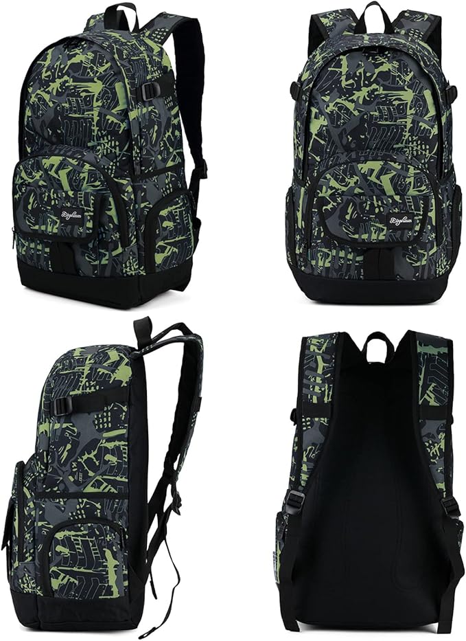 rickyh style School Backpack Travel Bag for Men & Women Lightweight College Back Pack with Laptop Compartmen
