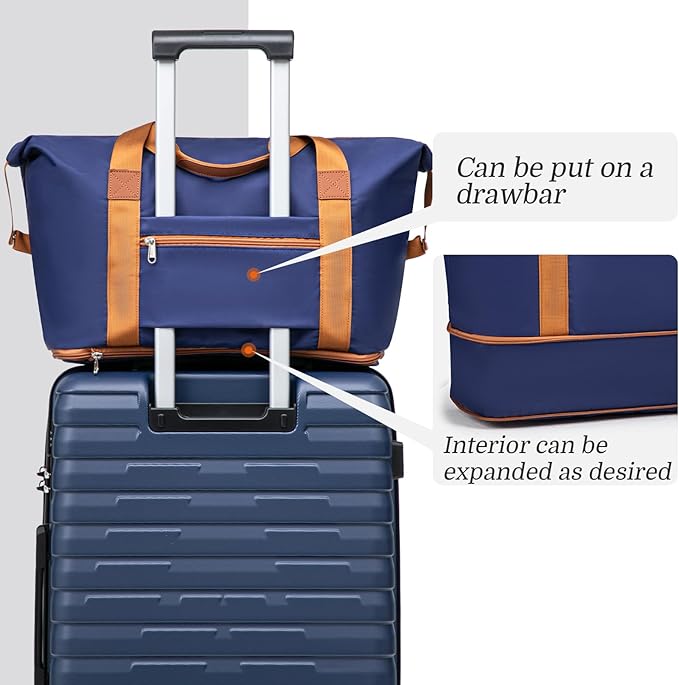 Luggage Sets 5 Piece Suitcases with Wheels, Suitcase Set ABS Hard Case Luggage with Spinner Wheels Durable Travel Luggage