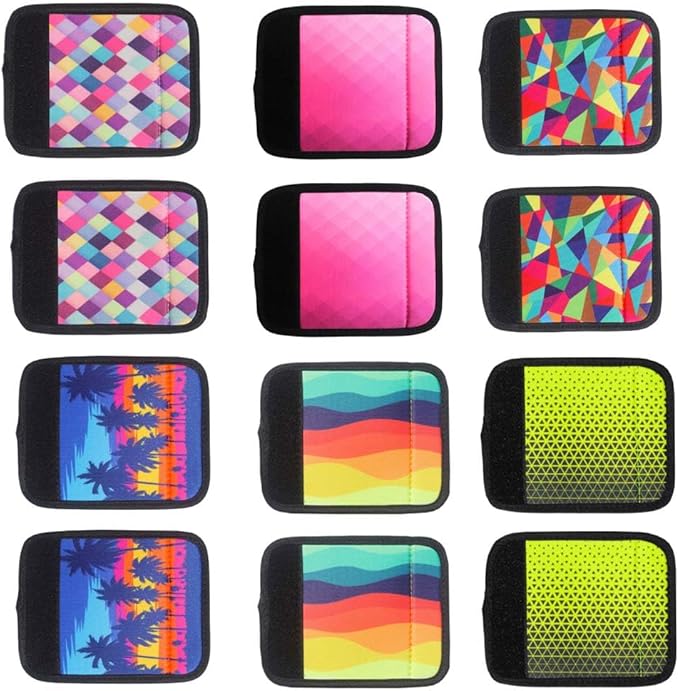 Luggage Handle Wrap 12 Pack-Bulk Luggage Handle Wraps for Suitcases Neoprene Handle Wraps/Cover/Grips for Carry on/Bag/Car Travel Accessories for Luggage (Mixed 2.0)