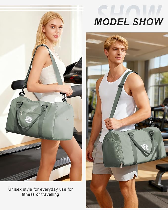 Gym Bag Womens,Travel Duffel Carry on Bag Sport Tote Bag Weekend Overnight Bag