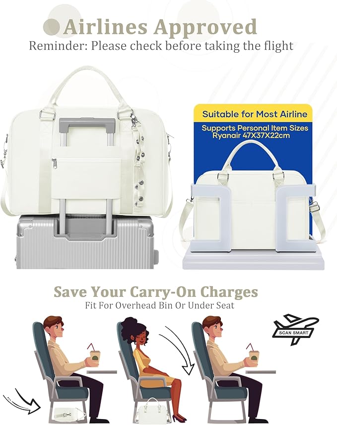 Gym Bag Womens,Travel Duffel Carry on Bag Sport Tote Bag Weekend Overnight Bag