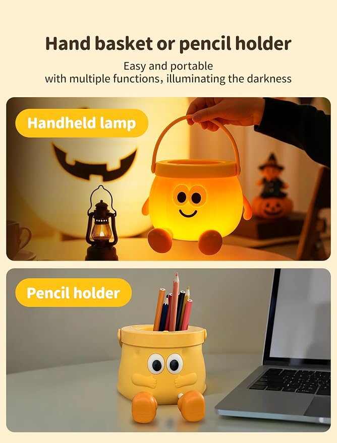Night Light for Kids, Portable Handheld Night Lamps, Nursery Night Lights, Cute Sleep Nightlight, Dimmable Bedside Lamp, Gifts for Kids Teens Adults, Room Decor