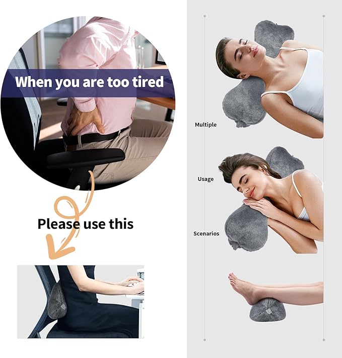 Recliner Headrest Pillow, Head Pillow for Recliner Chair, Sofa, Couch Neck Pillow,Pain Relief Bone Pillow for Sleeping with Adjustable Strap