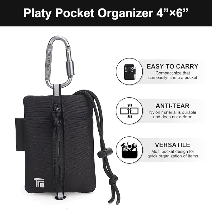 Multipurpose Zipper Pouch with Adjustable Strap - Compact Organizer for Daily Use, Travel, Office & School Supplies