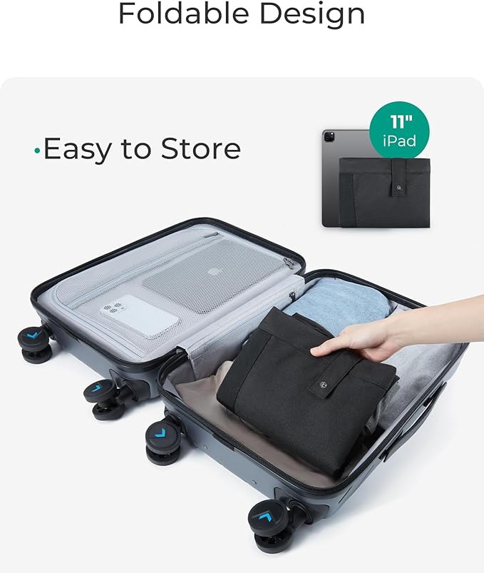 BAGSMART Foldable Travel Duffle Bag, Lightweight 56L Weekender Duffel Bag With Shoe Compartment, Water Resistant Workout Duffle Sports Bag for Travel Yoga, Black