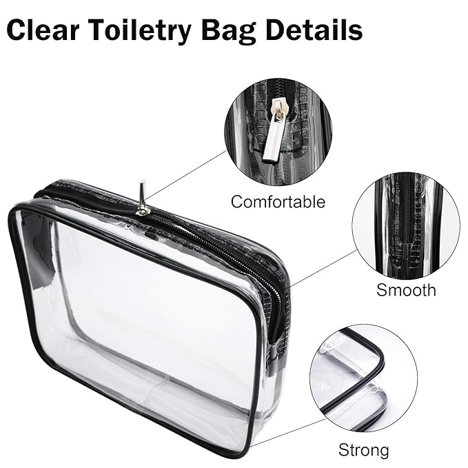 Cosywell Travel Size Bottles for Toiletries 13 2oz Pack TSA Approved Toiletry Bottles Leak Proof Travel Kit for Women Men TSA Clear Toiletry Bag Shampoo Lotion Skincare Cosmetic Container（Brown）