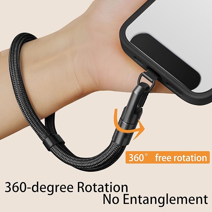 Cell Phone Lanyard, Phone Wrist Strap for iPhone Case Camera, Anti Theft Strap Wristlet with 360° Rotating Hook, Camera Strap Wrist for Key Wristlet Phone Case