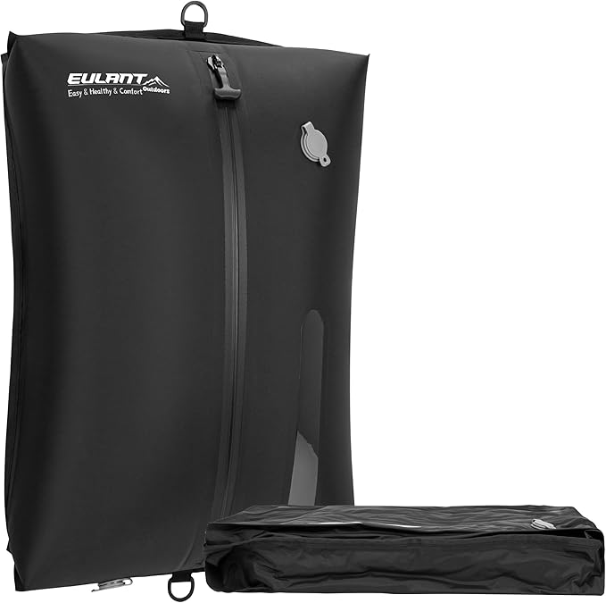 Reusable Vacuum Bags for Travel,Professional Waterproof IPX8 Vacuum Compression Bag for Suitcases Backpack,Space Saver Bags Packing Organizers for Clothing Packing(1 Pack,Black)