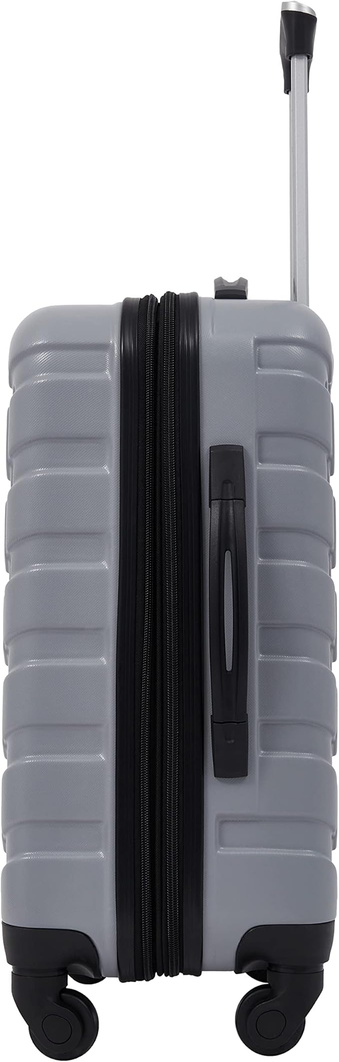 Wrangler 4 Piece Miami Luggage and Packing Cubes Set, Sharkskin