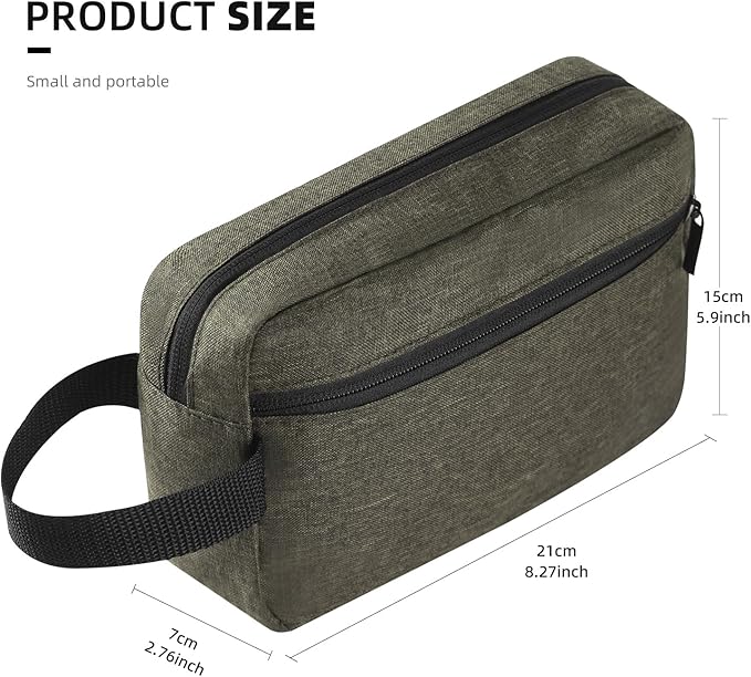 Travel Toiletry bag Toiletry bag for women men Hanging Cosmetic bag Travel accessories for Women Men (Deep green)