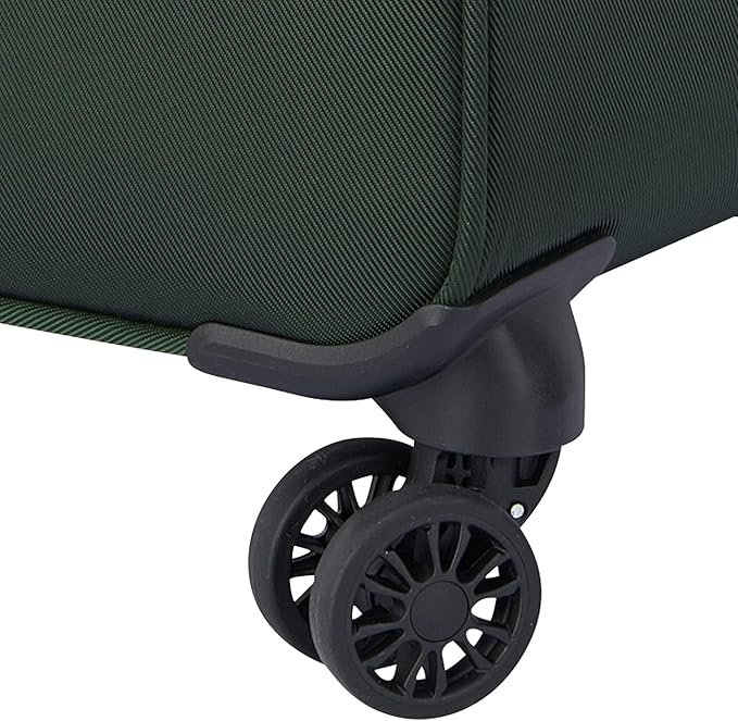 DELSEY PARIS Sky Max 2.0 Softside Expandable Luggage with Spinner Wheels, Green, 2-Piece Set (21/Duffle)
