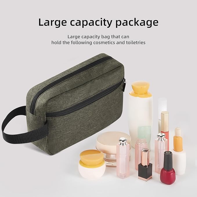 Travel Toiletry bag Toiletry bag for women men Hanging Cosmetic bag Travel accessories for Women Men (Deep green)