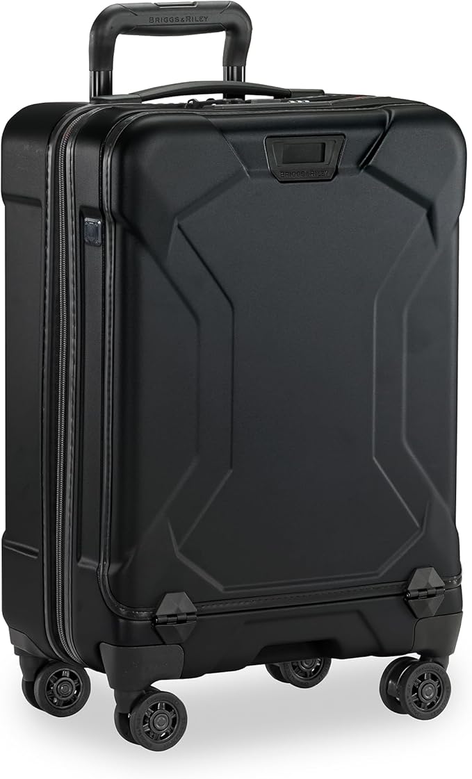 Briggs & Riley Domestic 22" Carry On Spinner - Luggage for Travel, Suitcases with Wheels, Hardside Rolling Bag for Men & Women, Self-Repairing Zipper - Torq Collection, Stealth Black