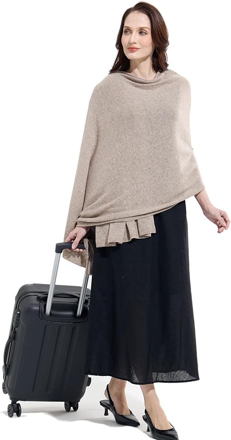 Soft Cashmere Blend Wrap Chic Scarf Stole for Women Wayfarer Travel Extra Large 87"x28"
