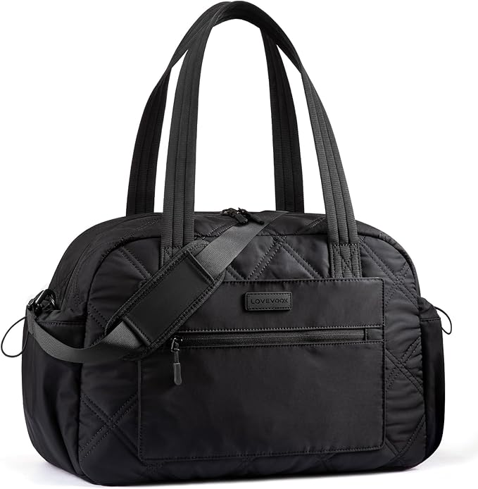 LOVEVOOK Gym Bag for Women, Lightweight Travel Duffle Bag with Wet Pocket, Personal Item Carry On Weekender Overnight Bags for Woman Gym, Yoga, Hospital, Weekend Trips