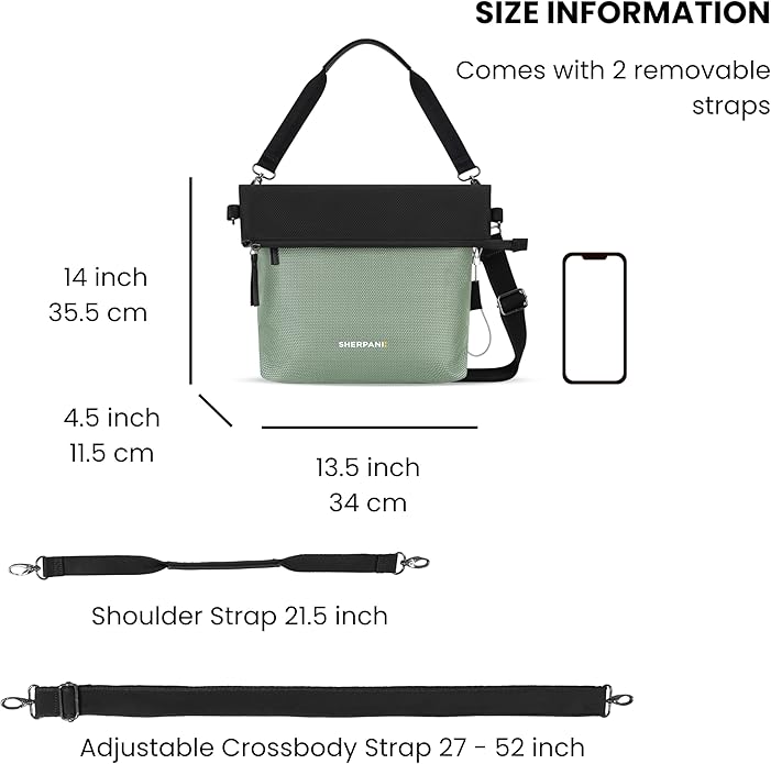 Sherpani Vale, Anti Theft Versatile Crossbody Bag, Fashion Tote Bag, Travel Shoulder Bag, Designer Handbag for Women