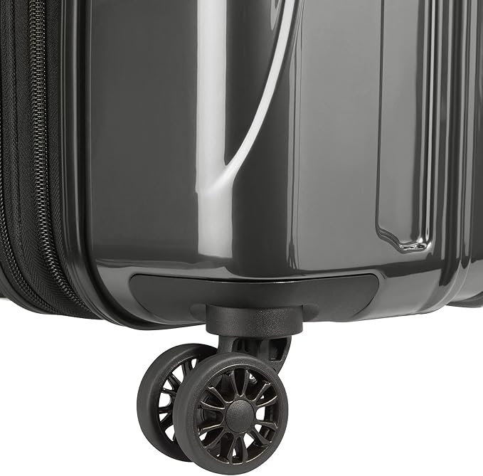 DELSEY PARIS Helium Aero Hardside Expandable Luggage with Spinner Wheels, Brushed Charcoal, 2-Piece Set (19/24)