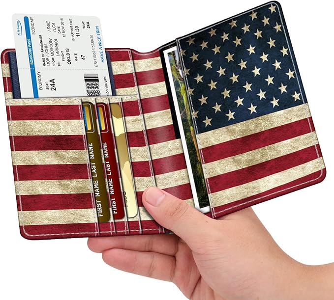 FINTIE Passport Holder, Slim Travel Wallet RFID Blocking Card Case Cover Passport Cover Protector Essentials with Credit Card Slots for Women/Men | Slim, RFID Blocking, Card Case Cover, Essentials, Credit Card Slots