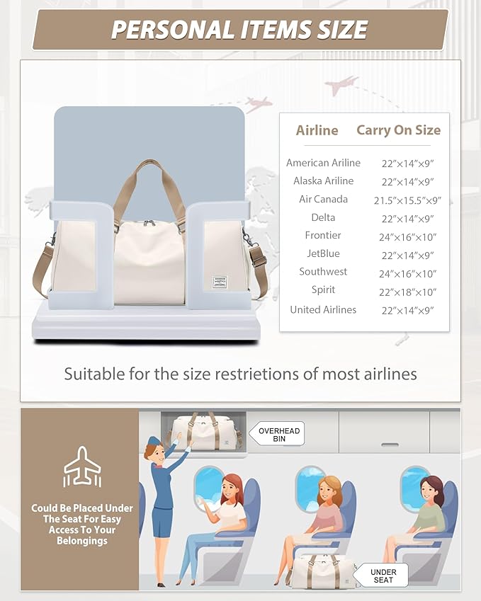 Gym Bag Womens,Travel Duffel Carry on Bag Sport Tote Bag Weekend Overnight Bag