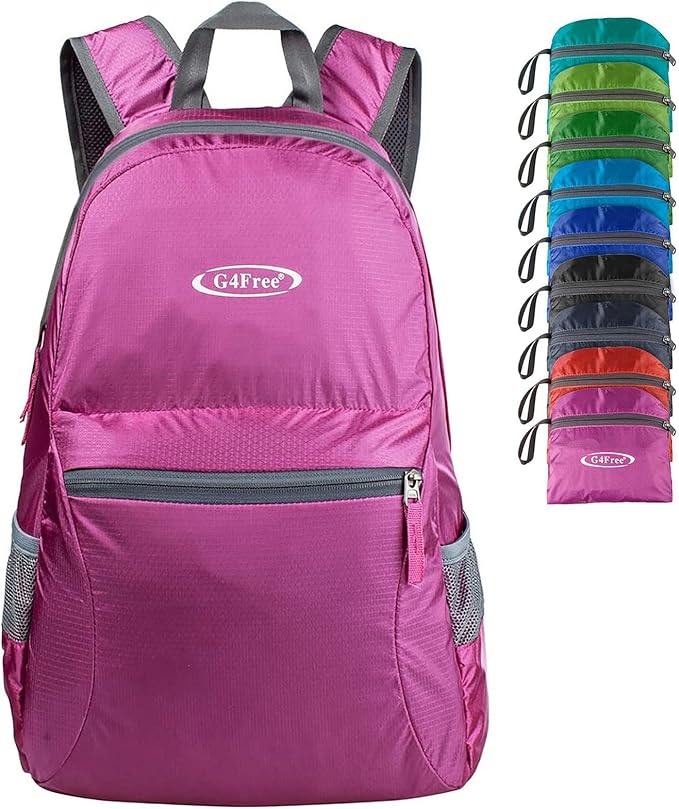 G4Free 20L Lightweight Packable Backpack Travel Hiking Daypack Foldable Backpack for Men Women