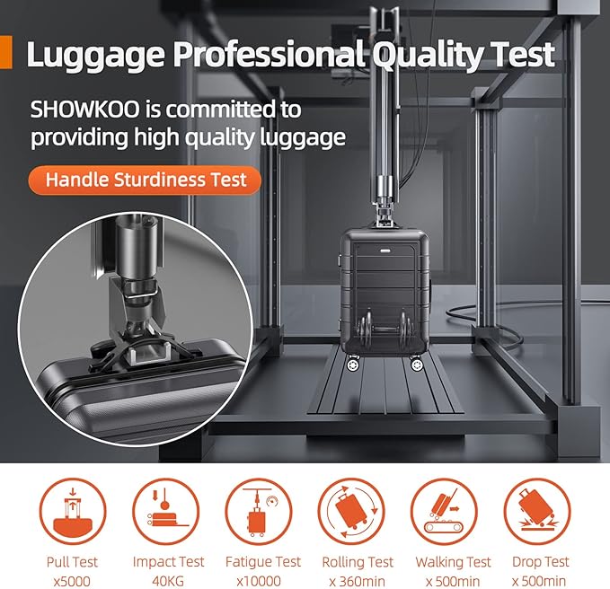 SHOWKOO Luggage Sets Expandable 100% PC Durable Suitcase Double Wheels TSA Lock Gray