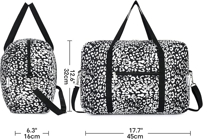 For Spirit Airlines Personal Item Bag 18x14x8 Foldable Travel Duffel Bag Tote Carry on Luggage Duffle Overnight for Women and Men