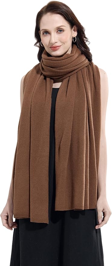 Soft Cashmere Blend Wrap Chic Scarf Stole for Women Wayfarer Travel Extra Large 87"x28"
