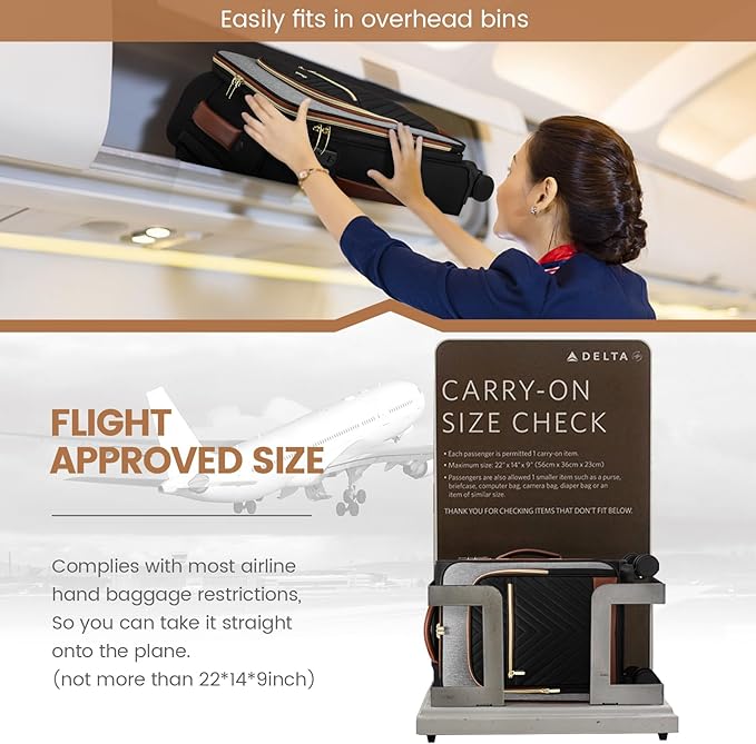 LOVEVOOK Carry On Luggage 22x14x9 Airline Approved,20 Inch Carry-on Suitcase for Women,Softside Suitcases with Wheels,Rolling Checked Luggage with TSA Lock,Lightweight Travel