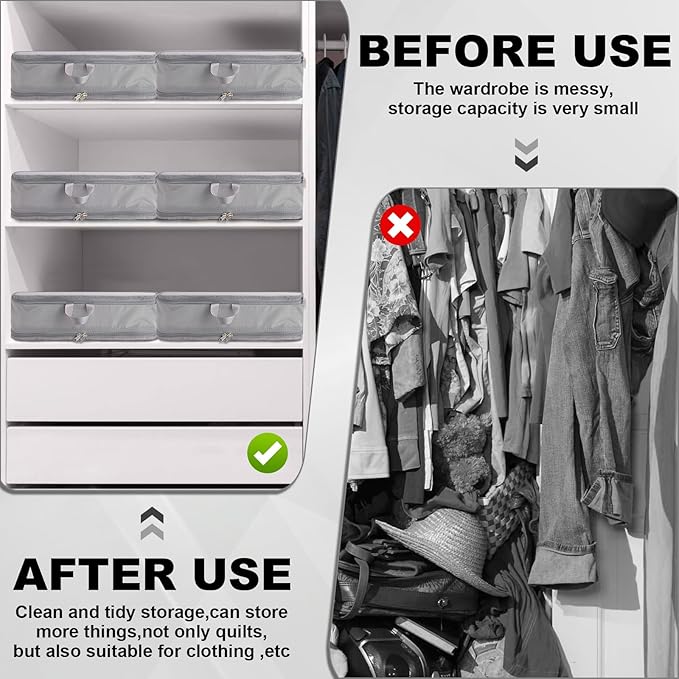 Compression Packing Cubes for Travel Essentials, 2pc Expandable Travel Cubes for Packing Bags Suitcase Organizer, Grey
