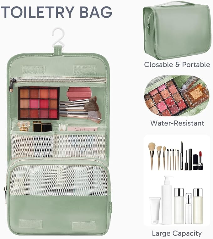 10 Set Packing Cubes for Travel, Gifts for Women Mom,Anti-Tearing Suitcase Organizer for Luggage with Shoe & Hanging Toiletry Bag,OlarHike Vacation Essentials & Accessories for Cruise Ship