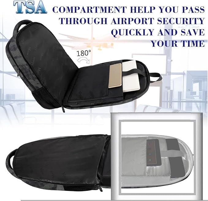 MATEIN 17.3 Inch Computer Backpack, Extra Large TSA Friendly Travel Laptop Backpack, Anti Theft Carry On Flight Approved Business Work College Backpack Bag for Men Women Gift