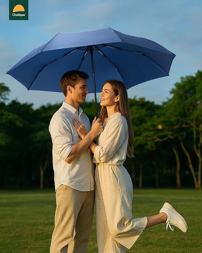 Travel Compact Umbrella Windproof - Portable Automatic for Rain, Folding Umbrella for Men and Women, Portable 210T Fabric