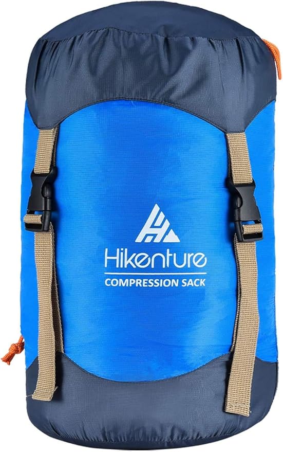 Hikenture Compression Sack for Sleeping Bag, Upgrade Anti-Tear Nylon Sleeping Bag Stuff Sack, 10L/14L/20L/30L Water-Resistant Compression Bag, Storage Bag