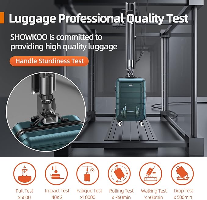 SHOWKOO Luggage Sets Expandable 100% PC Suitcase Double Wheels TSA Lock 3PC (ArmyGreen)