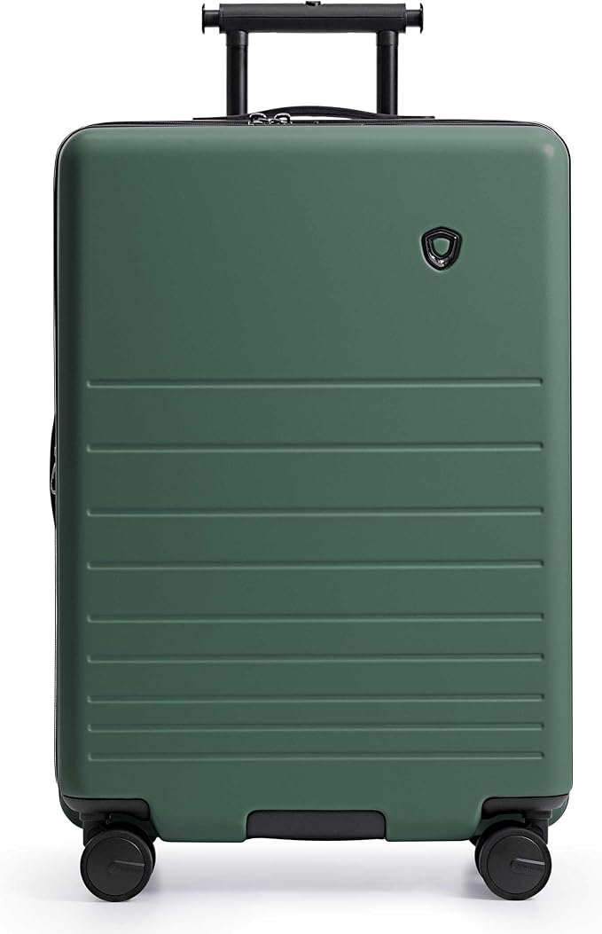 Traveler's Choice Markham Hardside Expandable Luggage with Hinomoto Spinner Wheels, 26-Inch Medium, Green