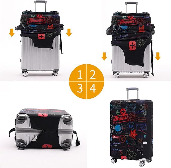 TRAVELKIN more than travel Luggage Cover Suitcase Cover Suitcase Protector Fit 29-32 Inch Luggage