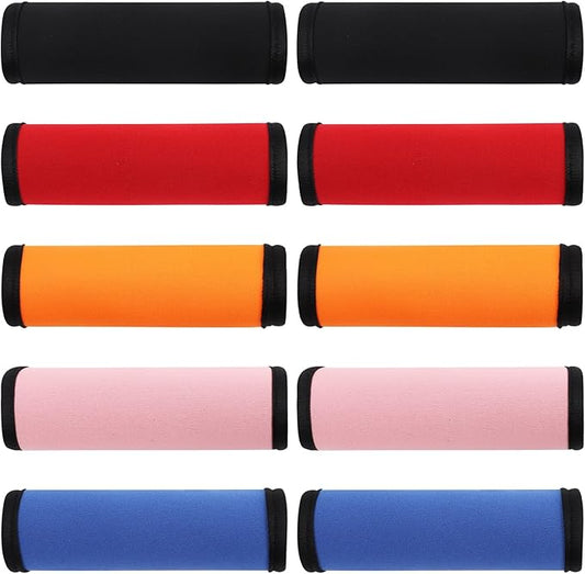10 Pack Luggage Handle Wraps for Suitcase, Bright Color Comfort Soft Luggage Handle Covers Suitcase Luggage Tag Travel Accessories